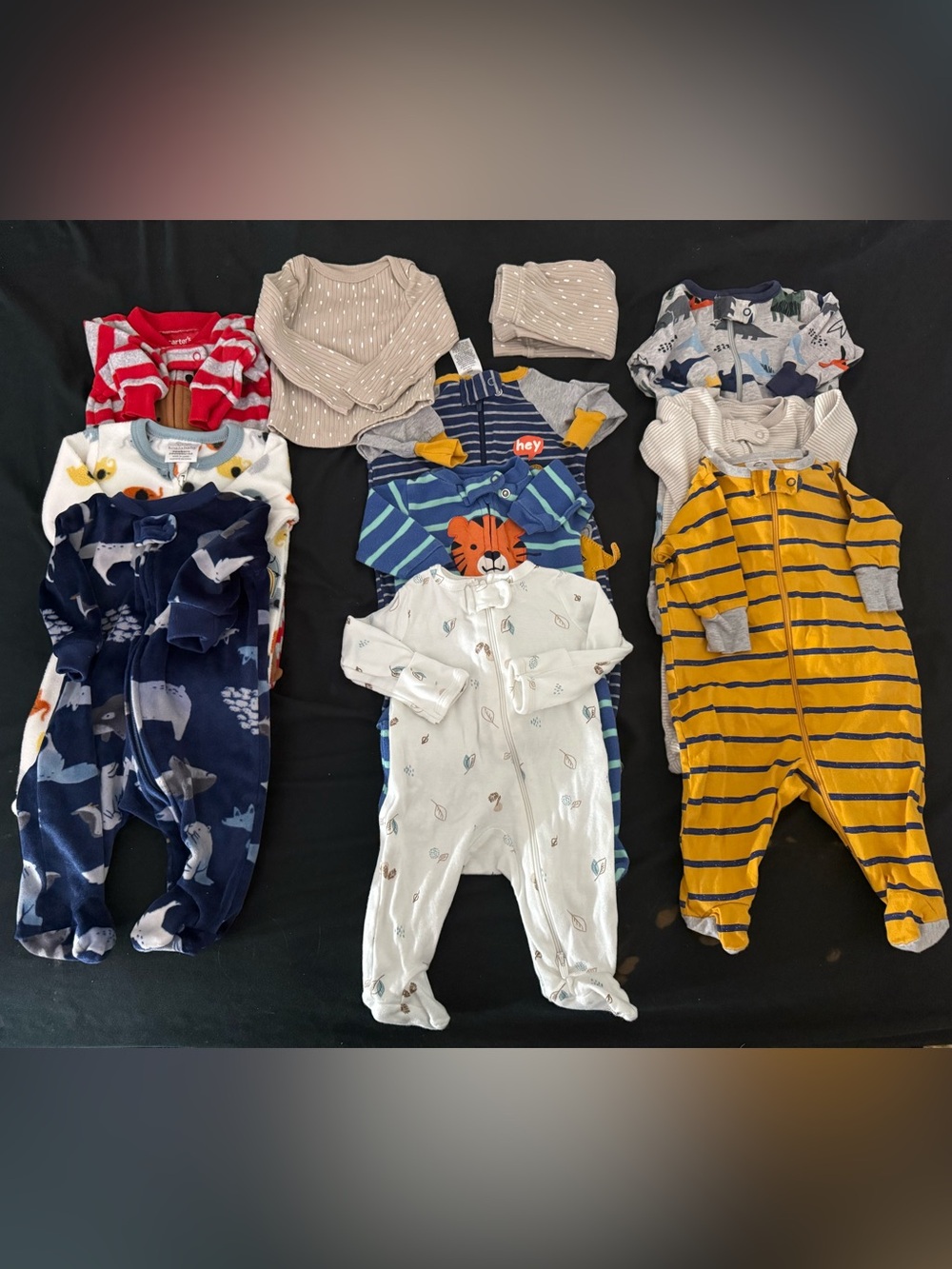Newborn Boy Sleeper Footed PJ Lot 10pc